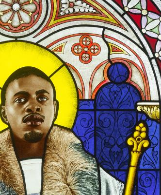 Kehinde Wiley, Saint Adelaide (2014)  (c) Stained Glass Museum